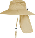 Sun Hats for Men & Women – UPF 50+ Wide Brim Fishing Hat with Neck Flap, Breathable UV Protection Safari Hat