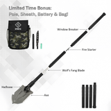 Folding Tactical Shovel – Military Survival Tool for Camping & Car Emergency