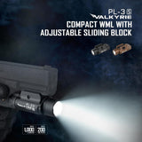 PL-3S Valkyrie 1000 Lumens Weaponlight Rail-Mounted Tactical Light LED
