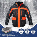 Ice Fishing Suit Waterproof Insulated Bibs and Jacket for Ice Fishing and Snowmobiling