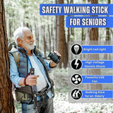 28-in-1 Survival Trekking Pole with LED Light, Electric Shock, USB Charger & Self-Defense Features