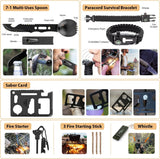 250-Piece Survival Kit with Molle Bag, First Aid & Emergency Tent – Outdoor, Hiking, Hunting