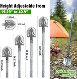 Multifunctional Folding Tactical Shovel Set With Flashlight