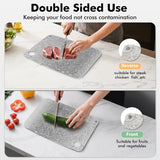 100% Pure Titanium Cutting Board – Antibacterial, Double-Sided, Dishwasher Safe, 12"x8" Lightweight Chopping Board for Kitchen & Outdoor