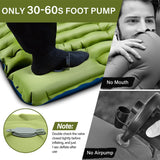 Ultralight Camping Sleeping Pad – Inflatable Mat with Pillow & Built-in Foot Pump, Compact for Backpacking, Hiking, Travel, Tent