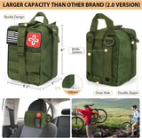 250-Piece Survival Kit with Molle Bag, First Aid & Emergency Tent – Outdoor, Hiking, Hunting
