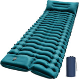 Ultralight Camping Sleeping Pad – Inflatable Mat with Pillow & Built-in Foot Pump, Compact for Backpacking, Hiking, Travel, Tent