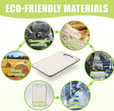 Dual-Sided Titanium Cutting Board with Wheat Straw PP – Non-Slip, Knife-Friendly, BPA-Free Kitchen Essential (14"x10")