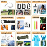 250-Piece Survival Kit with Molle Bag, First Aid & Emergency Tent – Outdoor, Hiking, Hunting