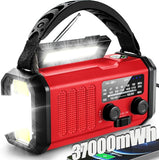 Hand Crank Emergency Radio, Solar Powered NOAA Weather Radio with Flashlight, Phone Charger & SOS Alarm