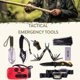 72-Hour Survival Kit | 45L Tactical Bug Out Bag with First Aid, Water Filter & Emergency Food
