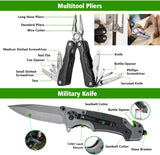 Multifunctional Folding Tactical Shovel Set With Flashlight