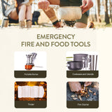 72-Hour Survival Kit | 45L Tactical Bug Out Bag with First Aid, Water Filter & Emergency Food
