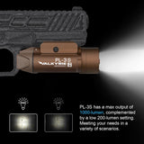 PL-3S Valkyrie 1000 Lumens Weaponlight Rail-Mounted Tactical Light LED