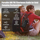 Hand Crank Emergency Radio, Solar Powered NOAA Weather Radio with Flashlight, Phone Charger & SOS Alarm
