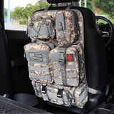 Tactical Car Seat Back Organizer – 5 Molle Pouches, Universal Fit