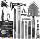 28-in-1 Survival Shovel Multitool with Axe, Saw, Knife & Camping Gear