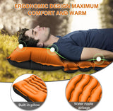 Ultralight Camping Sleeping Pad – Inflatable Mat with Pillow & Built-in Foot Pump, Compact for Backpacking, Hiking, Travel, Tent
