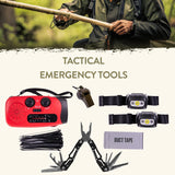 72-Hour Survival Kit | 45L Tactical Bug Out Bag with First Aid, Water Filter & Emergency Food