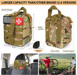 250-Piece Survival Kit with Molle Bag, First Aid & Emergency Tent – Outdoor, Hiking, Hunting