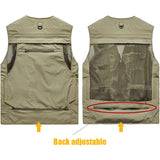 Men’s Lightweight Utility Vest – 16-Pocket Fishing, Photography & Travel Vest with Mesh Back