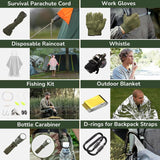 Survival Kit in Military-Grade Bag Camping Car Travel Must-Have