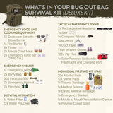 72-Hour Survival Kit | 45L Tactical Bug Out Bag with First Aid, Water Filter & Emergency Food