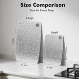 100% Pure Titanium Cutting Board – Antibacterial, Double-Sided, Dishwasher Safe, 12"x8" Lightweight Chopping Board for Kitchen & Outdoor