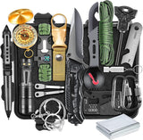 19-in-1 Survival Kit – Emergency Gear & Tools for Camping, Hunting, Fishing – Great Gift for Men