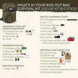 72-Hour Survival Kit | 45L Tactical Bug Out Bag with First Aid, Water Filter & Emergency Food