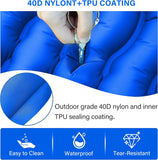 Ultralight Camping Sleeping Pad – Inflatable Mat with Pillow & Built-in Foot Pump, Compact for Backpacking, Hiking, Travel, Tent