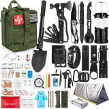 250-Piece Survival Kit with Molle Bag, First Aid & Emergency Tent – Outdoor, Hiking, Hunting