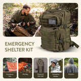 72-Hour Survival Kit | 45L Tactical Bug Out Bag with First Aid, Water Filter & Emergency Food