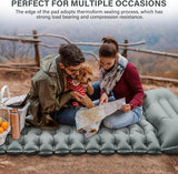 Ultralight Camping Sleeping Pad – Inflatable Mat with Pillow & Built-in Foot Pump, Compact for Backpacking, Hiking, Travel, Tent