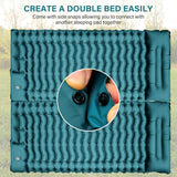 Ultralight Camping Sleeping Pad – Inflatable Mat with Pillow & Built-in Foot Pump, Compact for Backpacking, Hiking, Travel, Tent