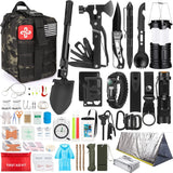 250-Piece Survival Kit with Molle Bag, First Aid & Emergency Tent – Outdoor, Hiking, Hunting