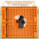 Ultralight Camping Sleeping Pad – Inflatable Mat with Pillow & Built-in Foot Pump, Compact for Backpacking, Hiking, Travel, Tent