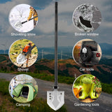 Survival Utility Folding Shovel Axe Multitool Car Emergency