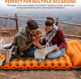Ultralight Camping Sleeping Pad – Inflatable Mat with Pillow & Built-in Foot Pump, Compact for Backpacking, Hiking, Travel, Tent