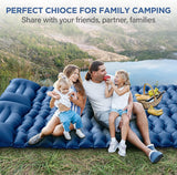 Ultralight Camping Sleeping Pad – Inflatable Mat with Pillow & Built-in Foot Pump, Compact for Backpacking, Hiking, Travel, Tent