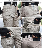 Gear Men's Tactical Cargo Pants Waterpoof Lightweight Rip Stop EDC Military Combat Trousers
