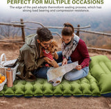Ultralight Camping Sleeping Pad – Inflatable Mat with Pillow & Built-in Foot Pump, Compact for Backpacking, Hiking, Travel, Tent