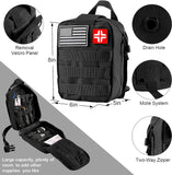 142-Piece Survival and First Aid Kit – Professional Gear with Molle Pouch for Camping, Outdoor Adventure, and Emergency Preparedness