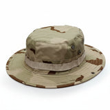 Military Tactical Camouflage Boonie Hat – Outdoor Sun Hat for Hiking, Mountaineering & Airsoft, Breathable Nylon Round-Brim Hat