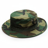 Military Tactical Camouflage Boonie Hat – Outdoor Sun Hat for Hiking, Mountaineering & Airsoft, Breathable Nylon Round-Brim Hat