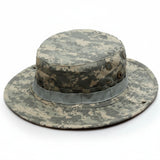 Military Tactical Camouflage Boonie Hat – Outdoor Sun Hat for Hiking, Mountaineering & Airsoft, Breathable Nylon Round-Brim Hat