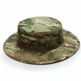 Military Tactical Camouflage Boonie Hat – Outdoor Sun Hat for Hiking, Mountaineering & Airsoft, Breathable Nylon Round-Brim Hat