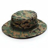 Military Tactical Camouflage Boonie Hat – Outdoor Sun Hat for Hiking, Mountaineering & Airsoft, Breathable Nylon Round-Brim Hat