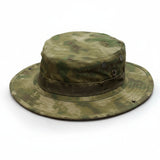 Military Tactical Camouflage Boonie Hat – Outdoor Sun Hat for Hiking, Mountaineering & Airsoft, Breathable Nylon Round-Brim Hat