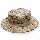 Military Tactical Camouflage Boonie Hat – Outdoor Sun Hat for Hiking, Mountaineering & Airsoft, Breathable Nylon Round-Brim Hat